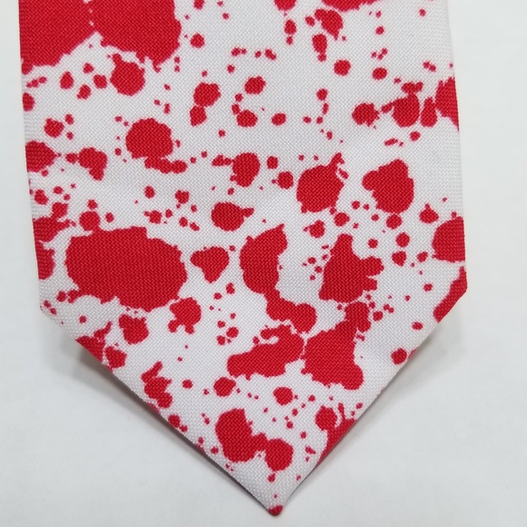Opposuits necktie White Blood stain pattern - Skin - Picture 3 of 7